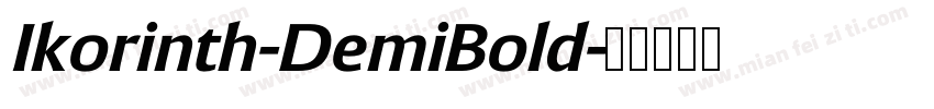 Ikorinth-DemiBold字体转换