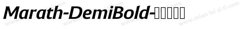 Marath-DemiBold字体转换
