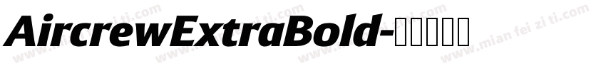 AircrewExtraBold字体转换