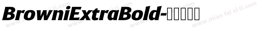 BrowniExtraBold字体转换
