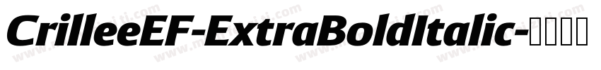 CrilleeEF-ExtraBoldItalic字体转换