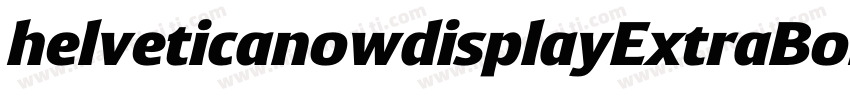 helveticanowdisplayExtraBold字体转换