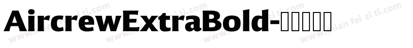 AircrewExtraBold字体转换