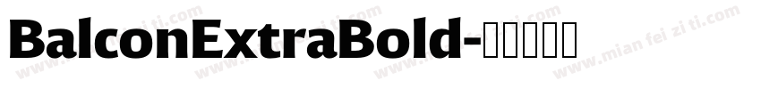 BalconExtraBold字体转换