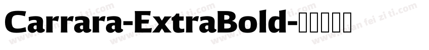 Carrara-ExtraBold字体转换