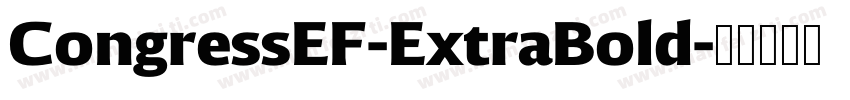 CongressEF-ExtraBold字体转换