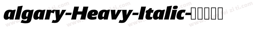 algary-Heavy-Italic字体转换