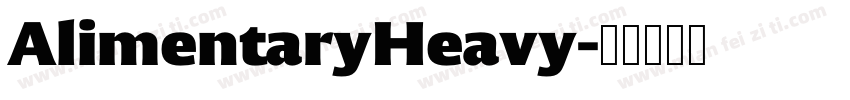 AlimentaryHeavy字体转换