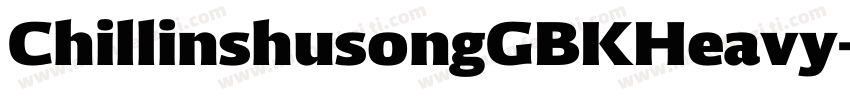 ChillinshusongGBKHeavy字体转换