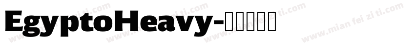 EgyptoHeavy字体转换