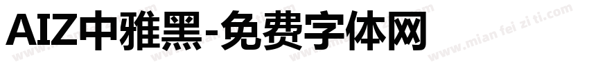 AIZ中雅黑字体转换