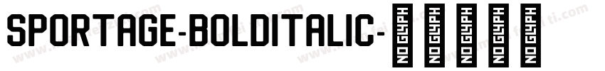 Sportage-BoldItalic字体转换