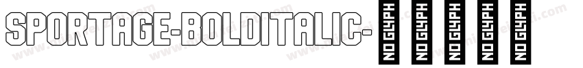 Sportage-BoldItalic字体转换