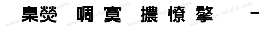 華康新特明體外字集字体转换