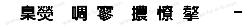 華康新特黑體外字集字体转换