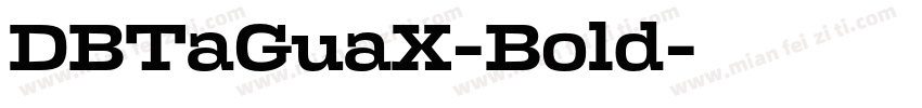 DBTaGuaX-Bold字体转换