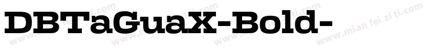 DBTaGuaX-Bold字体转换