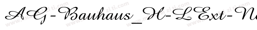 AG-Bauhaus_H-LExt-No字体转换