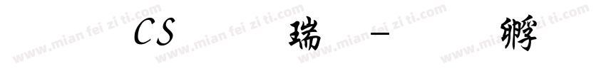 文鼎CS行楷简字体转换