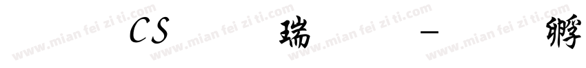 文鼎CS行楷繁体字体转换