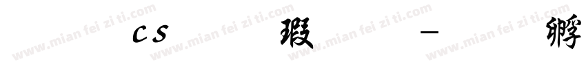 文鼎cs行楷字体字体转换