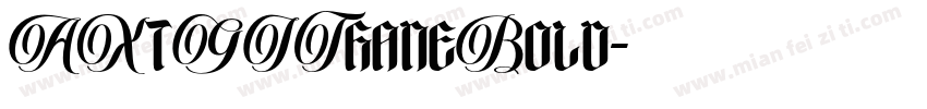 AXtGIThaneBold字体转换