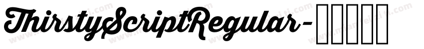 ThirstyScriptRegular字体转换