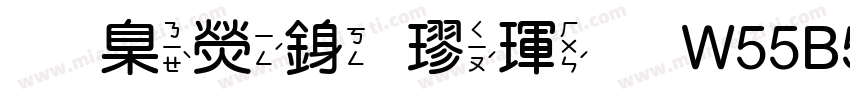 華康行楷體W55B5字体转换