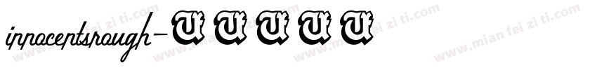 innocentsrough字体转换