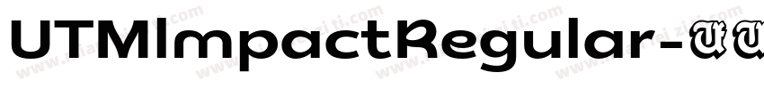 UTMlmpactRegular字体转换