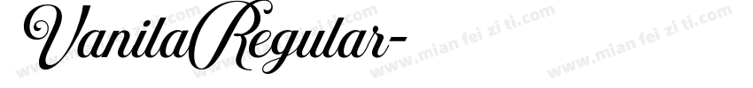 VanilaRegular字体转换