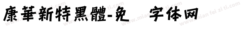 康華新特黑體字体转换
