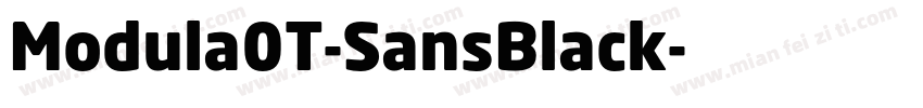 Modula0T-SansBlack字体转换