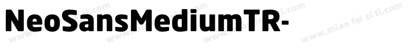 NeoSansMediumTR字体转换