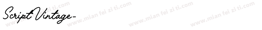 ScriptVintage字体转换