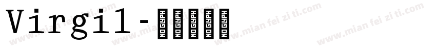 Virgil字体转换