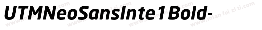 UTMNeoSansInte1Bold字体转换