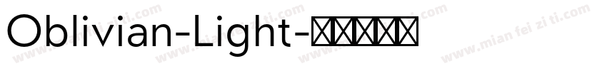 Oblivian-Light字体转换