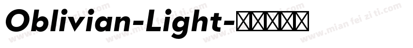Oblivian-Light字体转换