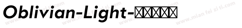 Oblivian-Light字体转换