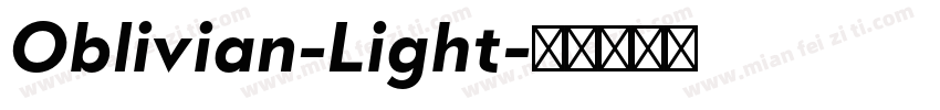 Oblivian-Light字体转换