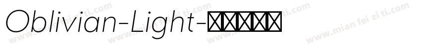 Oblivian-Light字体转换