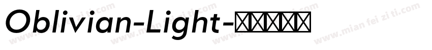 Oblivian-Light字体转换
