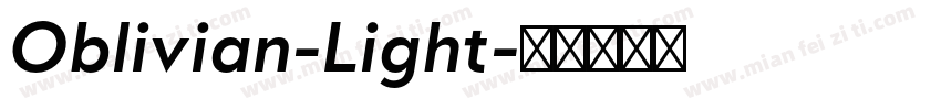 Oblivian-Light字体转换