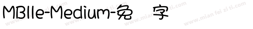 MBlle-Medium字体转换
