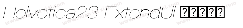 Helvetica23-ExtendUl字体转换