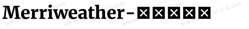 Merriweather字体转换