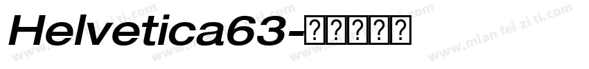 Helvetica63字体转换