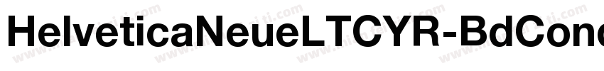 HelveticaNeueLTCYR-BdCond字体转换