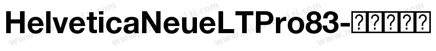 HelveticaNeueLTPro83字体转换